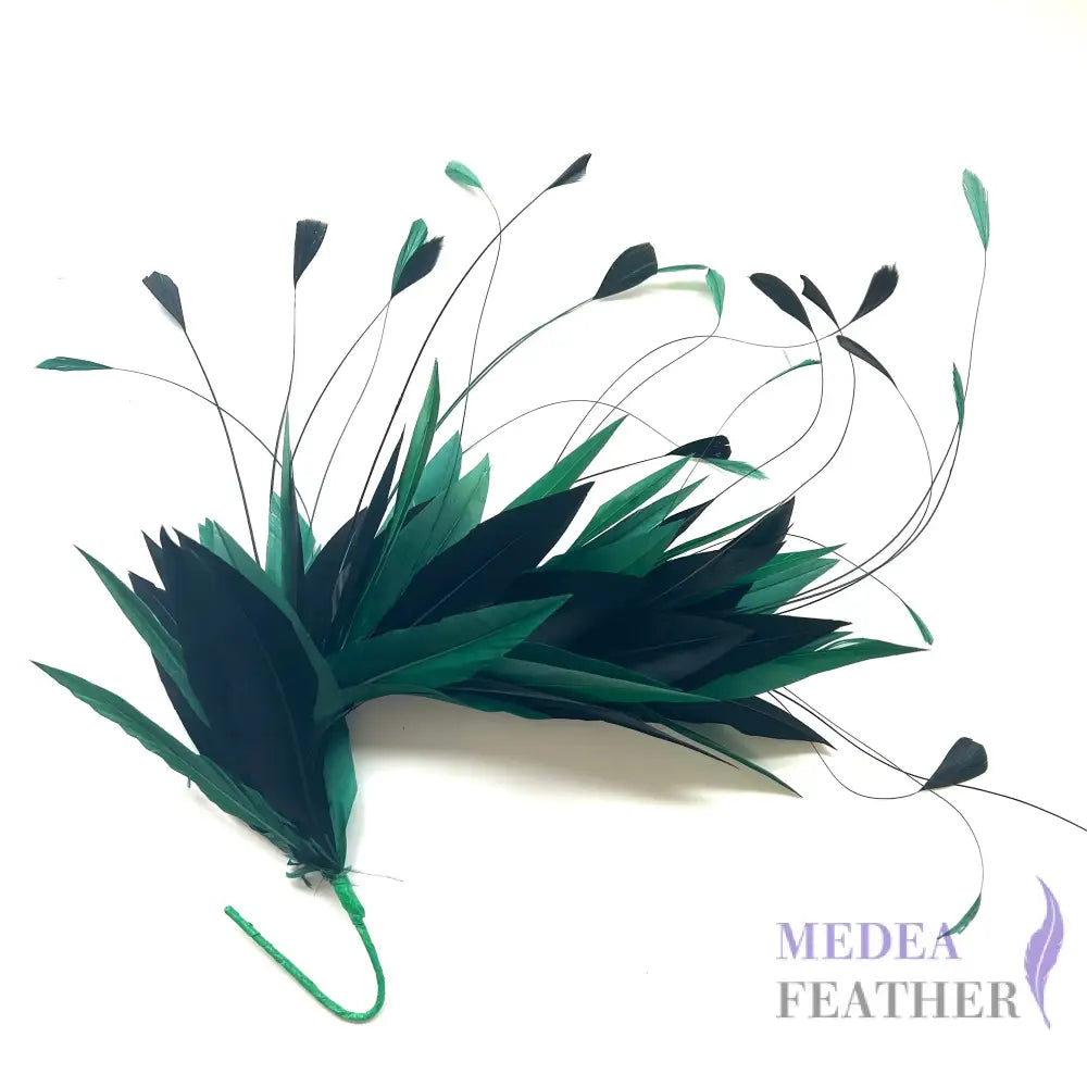 Goose & Coque Feather Hat Mount for Millinery & Fascinator Making - FM304 - #03 & #96