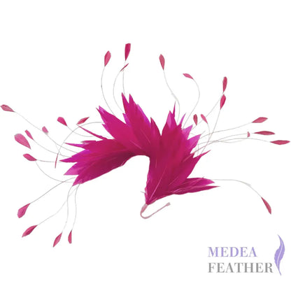 Goose & Coque Feather Hat Mount for Millinery & Fascinator Making - FM304 - #20 Barbie pink