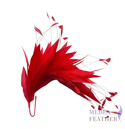 Goose & Coque Feather Hat Mount for Millinery & Fascinator Making - FM304 - #28 hibiscus