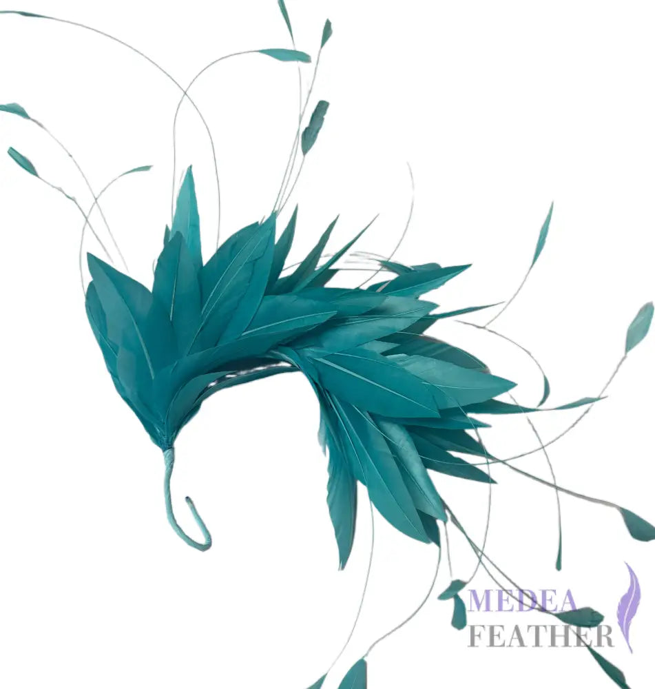 Goose & Coque Feather Hat Mount for Millinery & Fascinator Making - FM304 - #79 green room