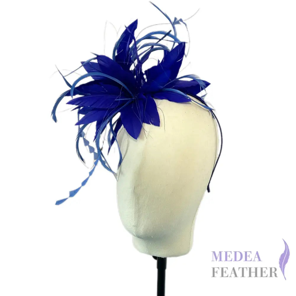 Goose Feather and Triangle Coque Feather Flower Mount