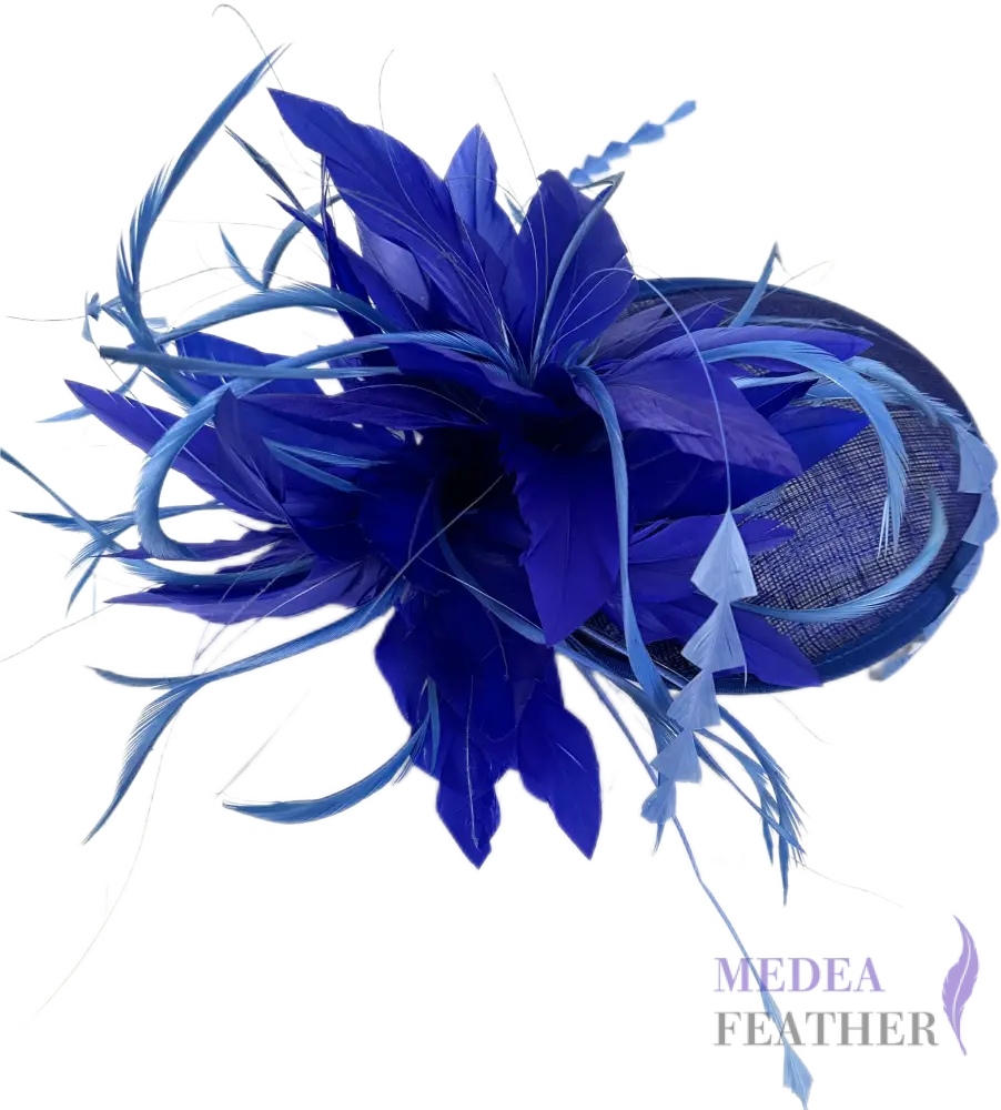Goose Feather and Triangle Coque Feather Flower Mount