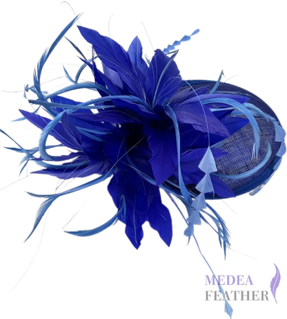 Goose Feather and Triangle Coque Feather Flower Mount