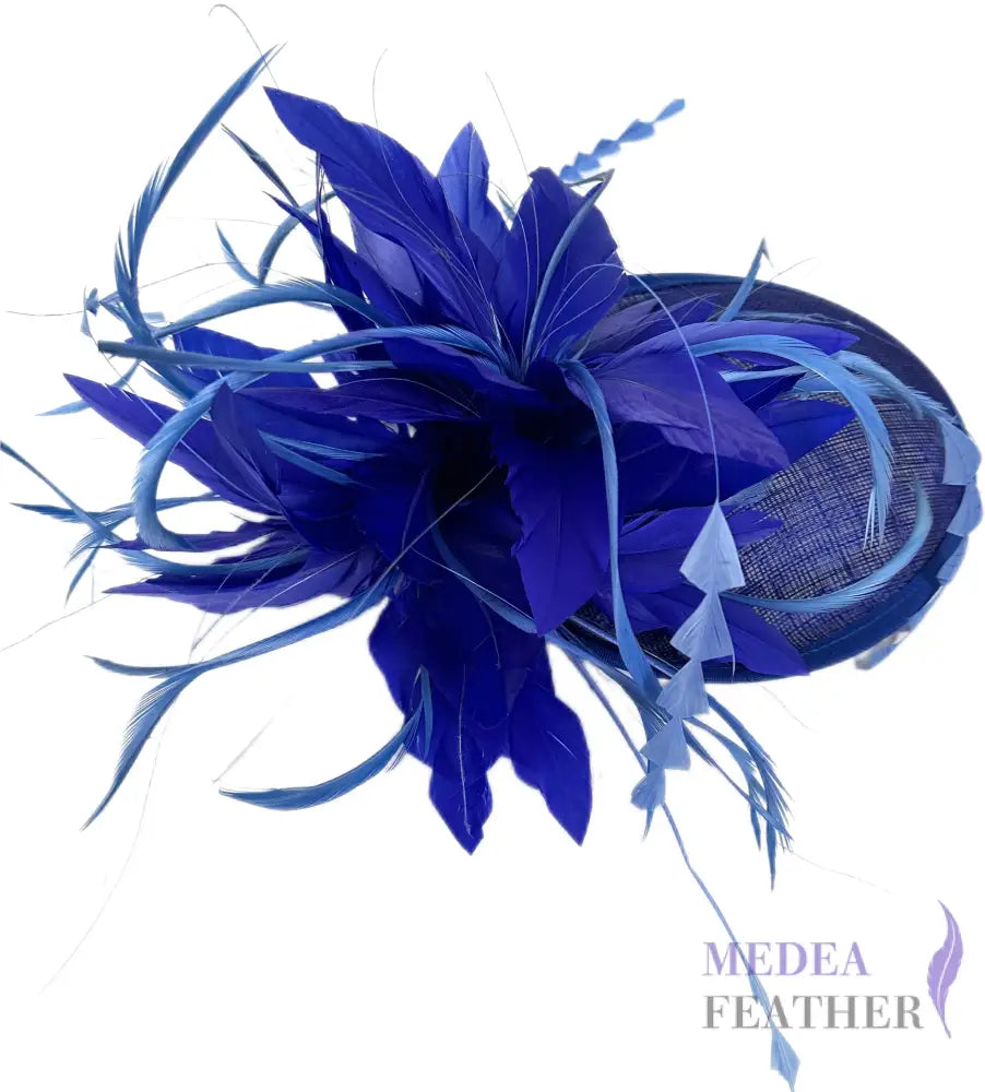 Goose Feather and Triangle Coque Feather Flower Mount