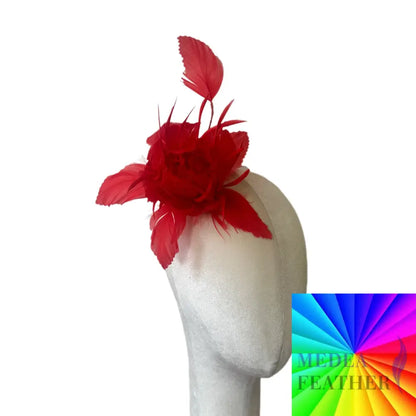 Goose Feather & Biot Feather Flower DS26081202 - Custom - Please add text below