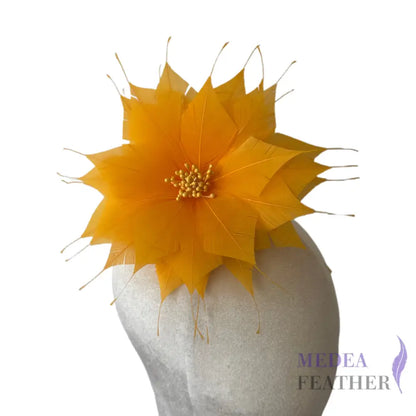 Goose Feather Flower 14cm FM024 - #25 saffron