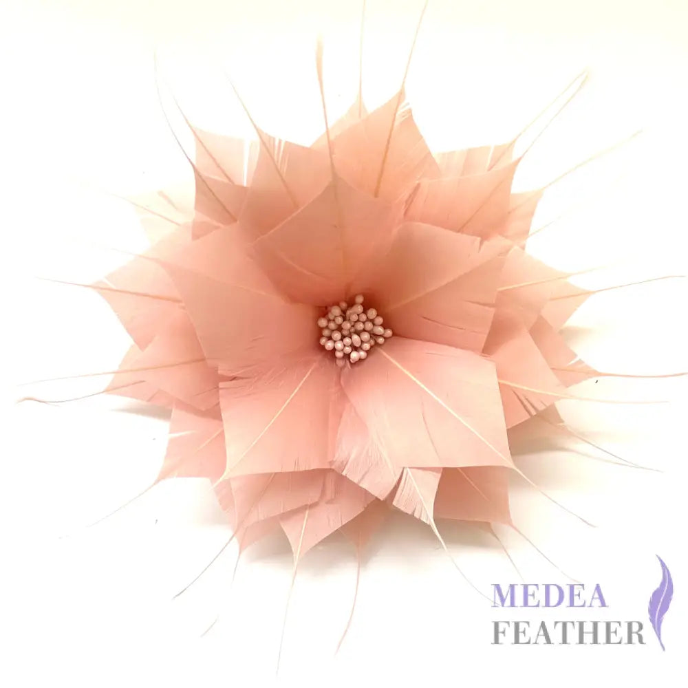 Goose Feather Flower 14cm FM615 #44 pale blush