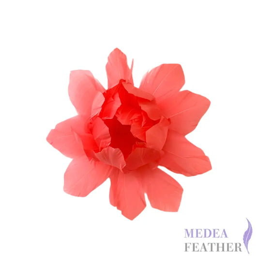 Goose feather flower bloom #27 flamingo pink