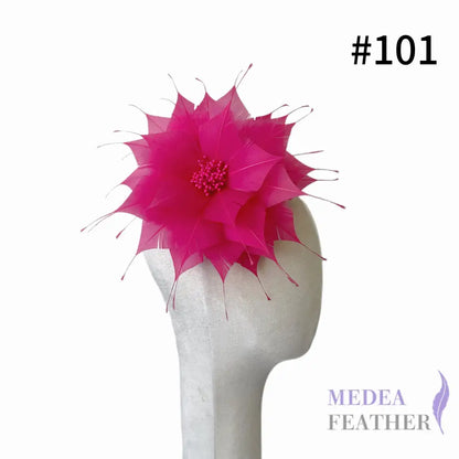 Goose Feather Flower 14cm FM024 - #101 Fandango pink