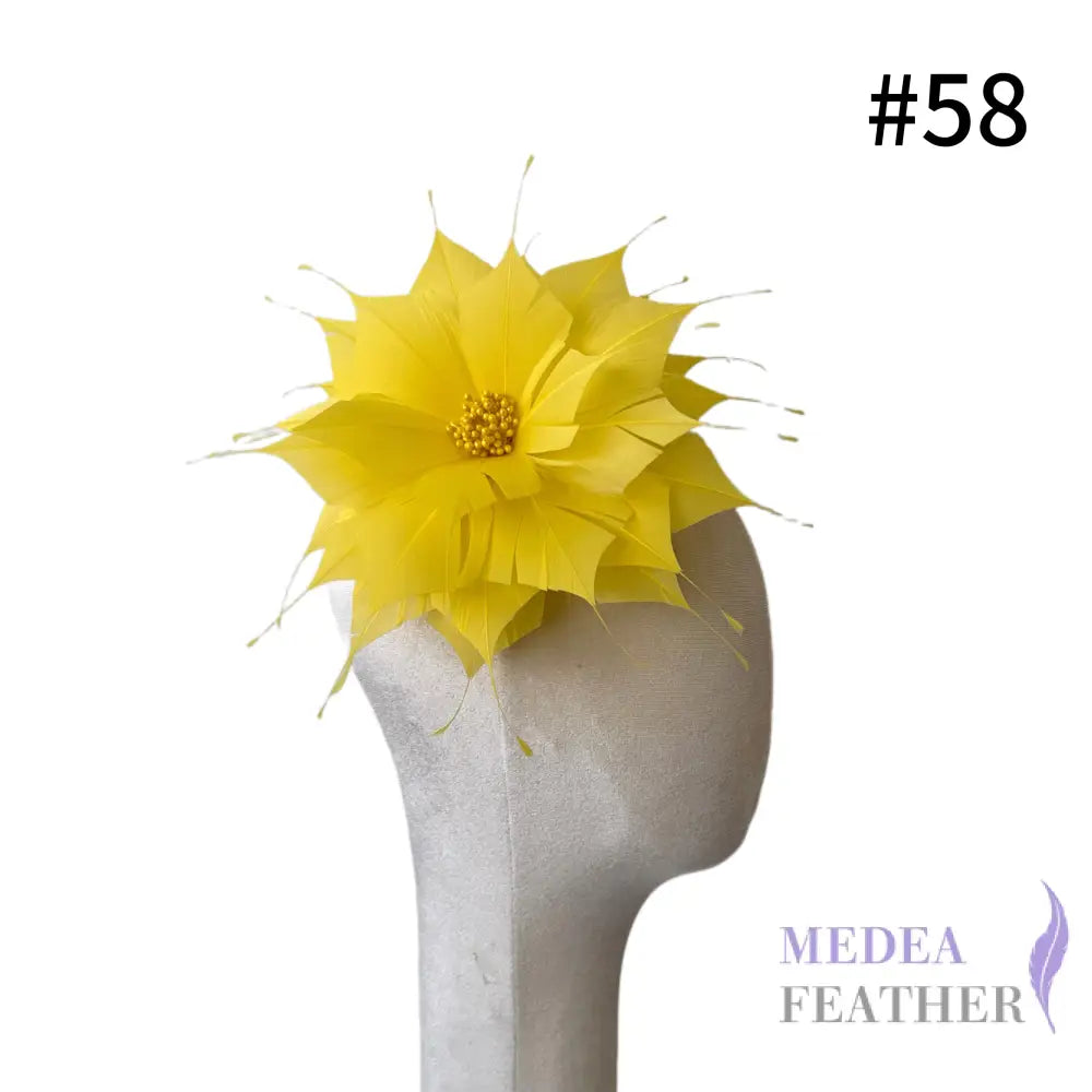 Goose Feather Flower 14cm FM024 - #58 yellow