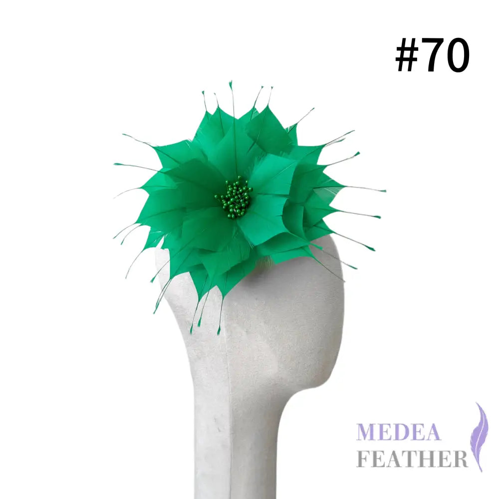Goose Feather Flower 14cm FM024 - #70 bright green