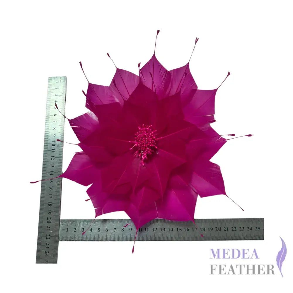 Goose Feather Flower for Oversized Hat DS26100902 - Custom - Please add text below