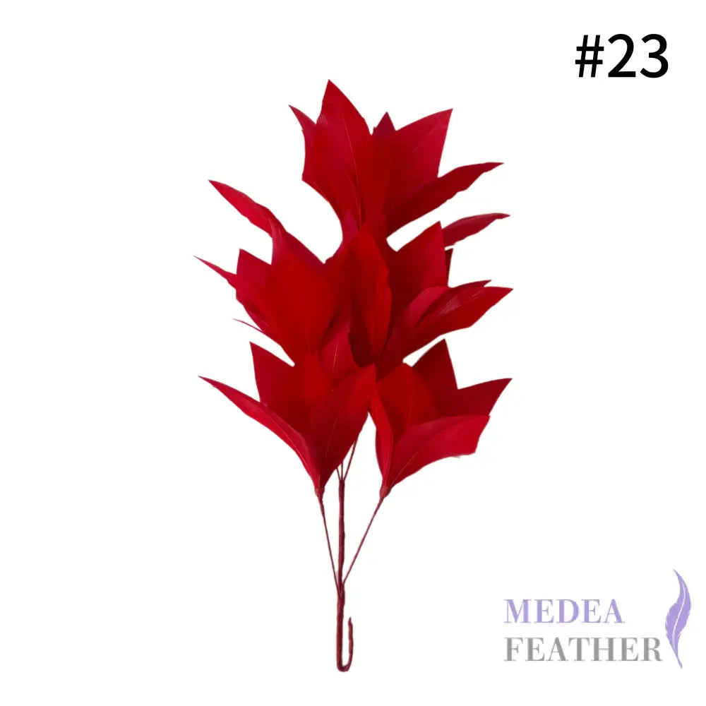 Goose Feather Flower Mount DS260527 - #23 tango red