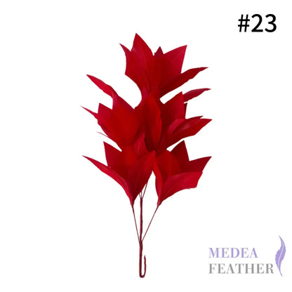 Goose Feather Flower Mount DS260527 - #23 tango red