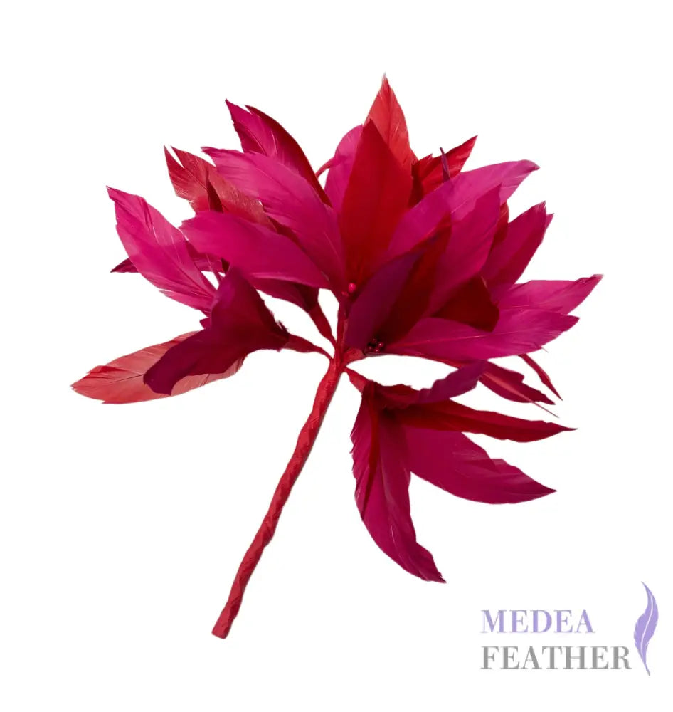 Goose Feather Pom Flower Millinery Hat Mount