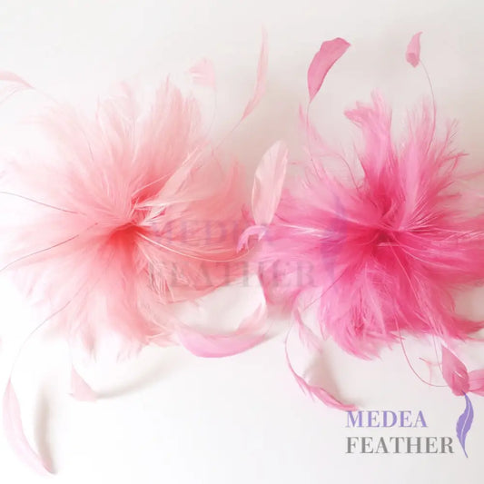 Hackle and Coque Feather Flower Mount Custom - Please add text below