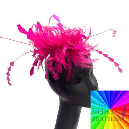 Hackle and Long Diamond Coque Feather Mount Custom - Please add text below
