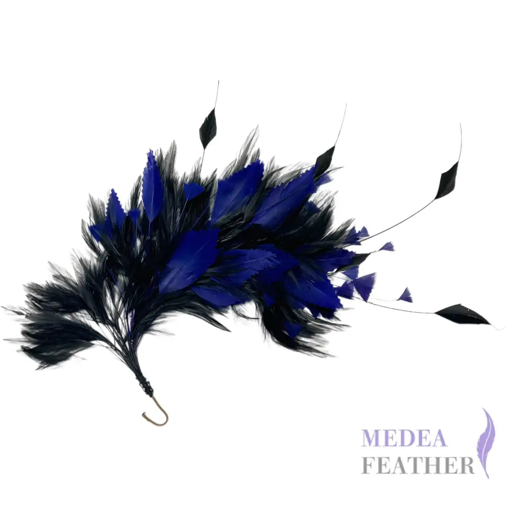 Hackle and Zigzag Goose Feather Hat Mount Custom