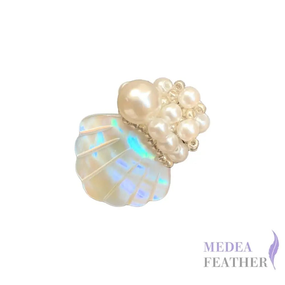 Handmade Beaded Pearl Shell Applique