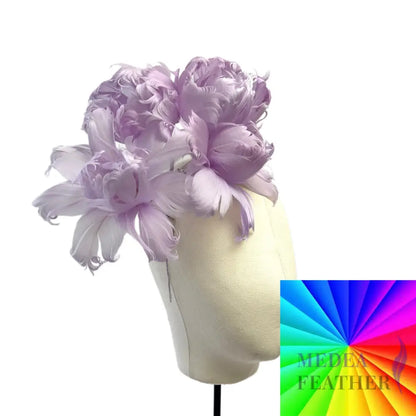 Handmade Curled Leaf Feather Flower Millinery Hat Mount FM049 Custom - Please add text below