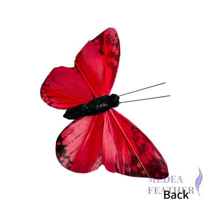 9cm wide Handmade Feather Butterflies