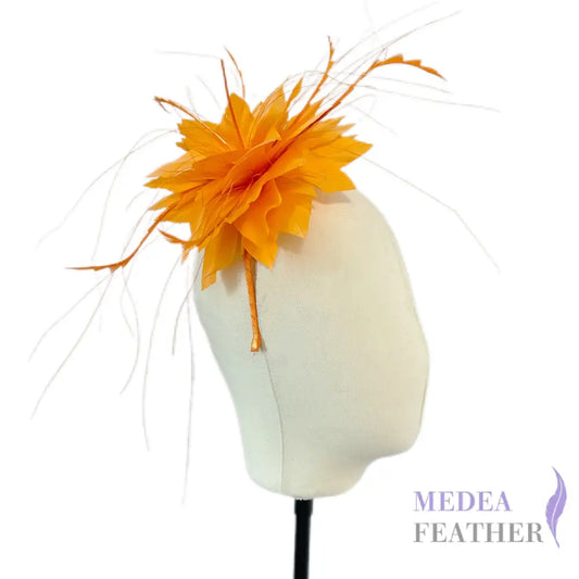 Handmade Goose Biot Feather Flower Mount FM070
