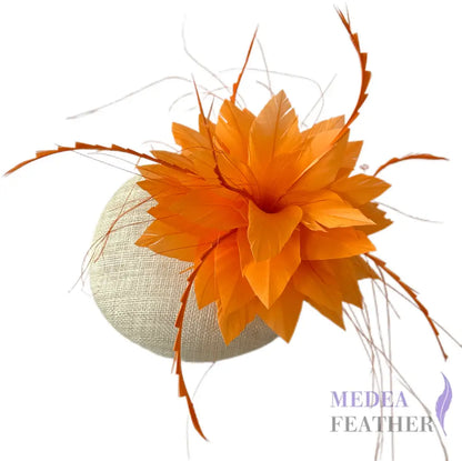 Handmade Goose Biot Feather Flower Mount FM070