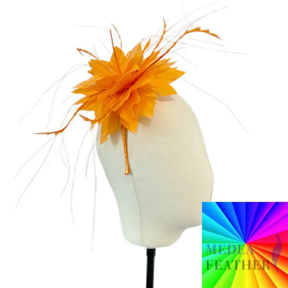 Handmade Goose Biot Feather Flower Mount FM070 Custom / Single feather mount