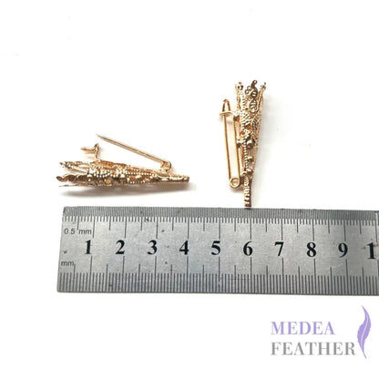 Hollow Copper Metal Brooch Accessories-Pack of 10
