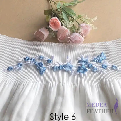 Iron on Flower Leaf Vines Butterflies Embroidery Applique EA01 6