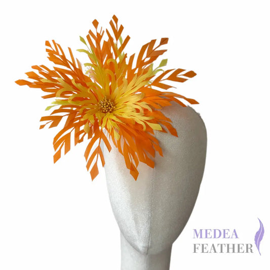 Leaf Vein Shape Goose Feather Flower- DS26081701