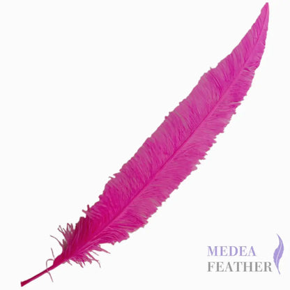 Long Clipped Ostrich Feather Plume 55-60cm - #52neon pink