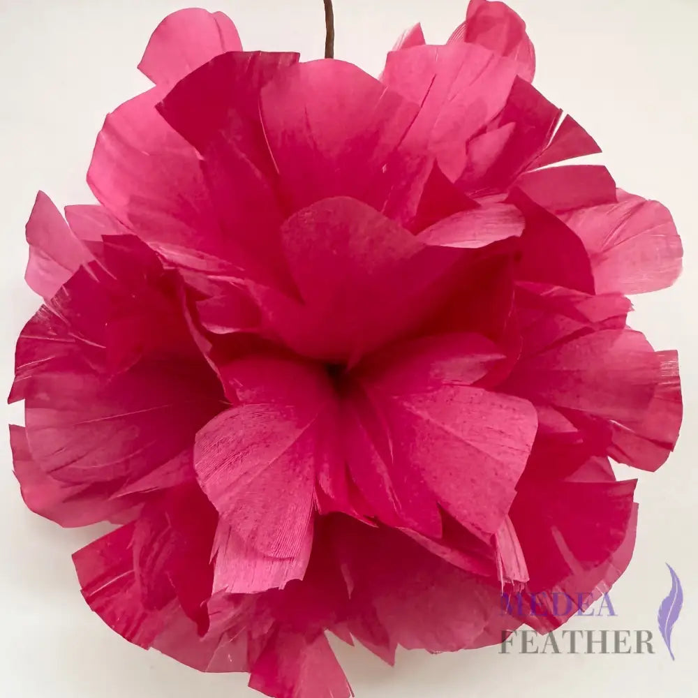 Long-Stemmed Peony Feather Flower Spray FG260712 - only 1 feather flower / Custom - Please add text below