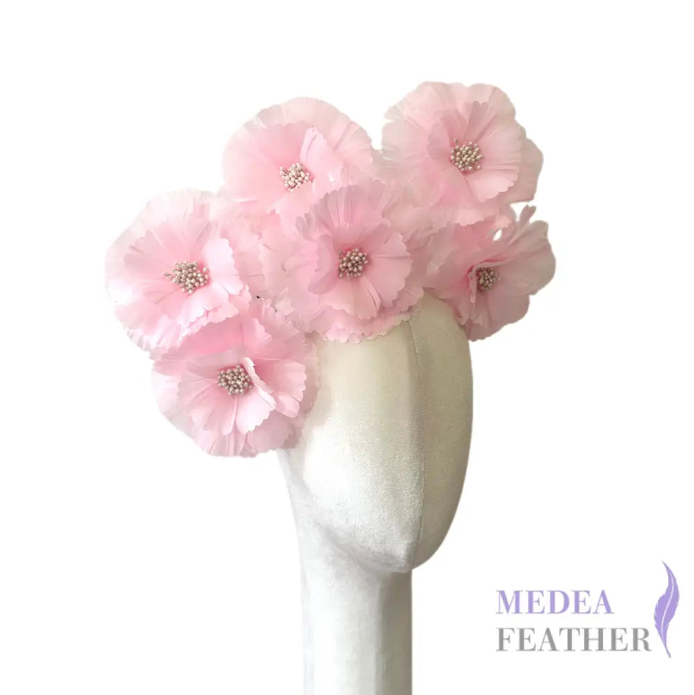 Long-Stemmed Six Feather Flower Round Edge Flower Spray FG260710