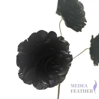 Long-Stemmed Three Small Feather Flower Rose Bud Spray FG26050C