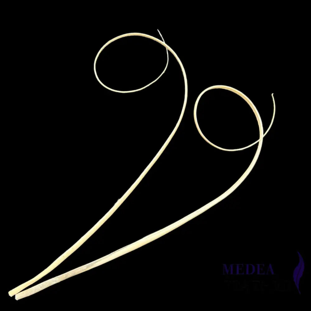 Loop Curved Ostrich Feather Quill - #01 Ivory