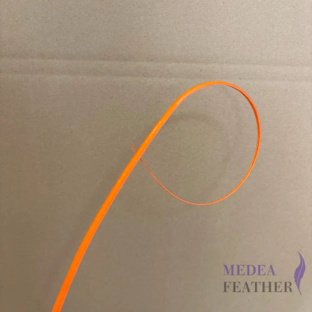 Loop Curved Ostrich Feather Quill - #26 orange