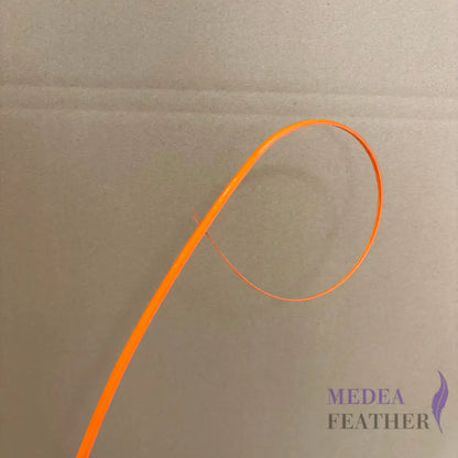 Loop Curved Ostrich Feather Quill - #26 orange