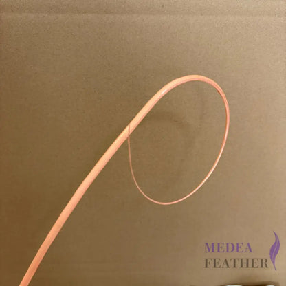 Loop Curved Ostrich Feather Quill - #32 coral rose