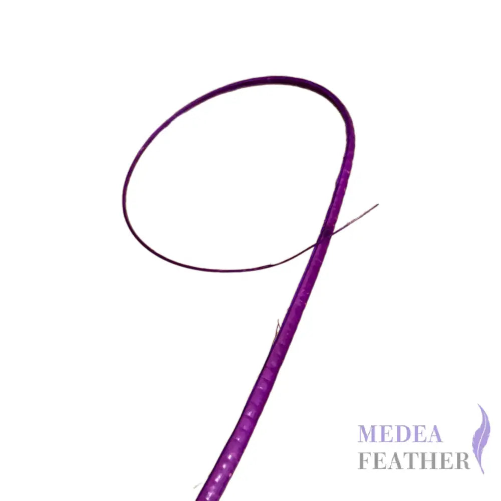 Loop Curved Ostrich Feather Quill - #62 amethyst