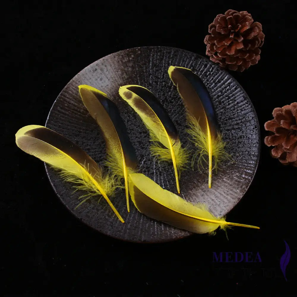 Loose Duck Feather (1 pack=50pcs) Yellow
