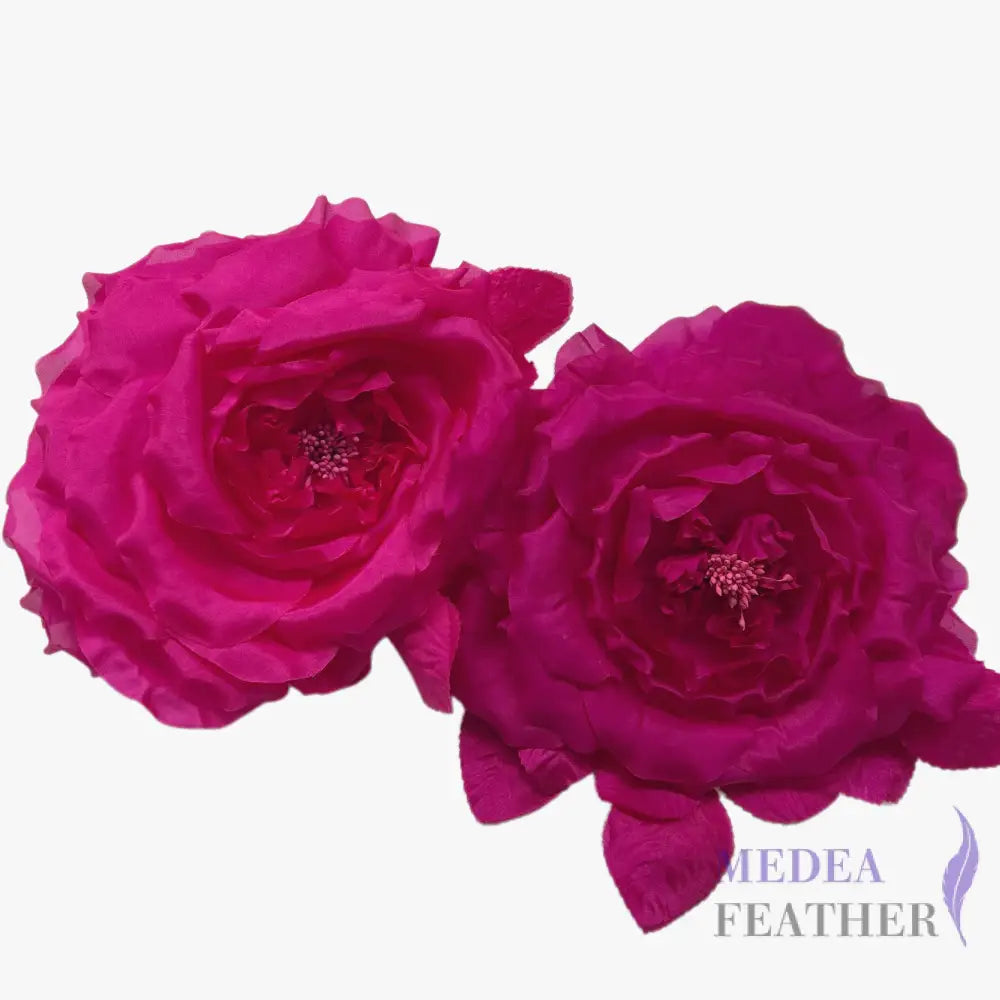 Lucky Dip Multi-colour 20cm Large Silk Flower-Pack of 2 - Fuchsia Tone