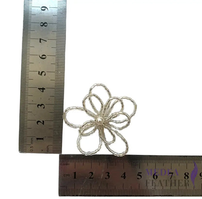 Metallic Openwork Bead Flower-Pack of 2