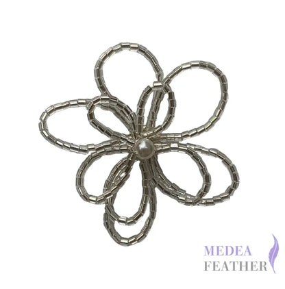 Metallic Openwork Bead Flower-Pack of 2