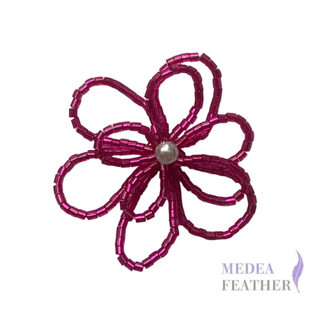 Metallic Openwork Bead Flower-Pack of 2