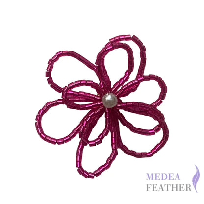 Metallic Openwork Bead Flower-Pack of 2