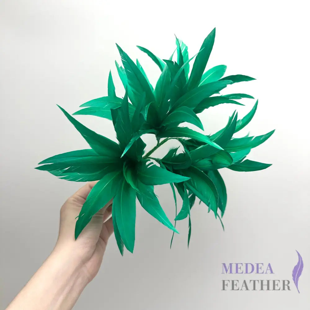 ’Mulan’/ Goose Feather Flower Millinery Hat Mount FM048