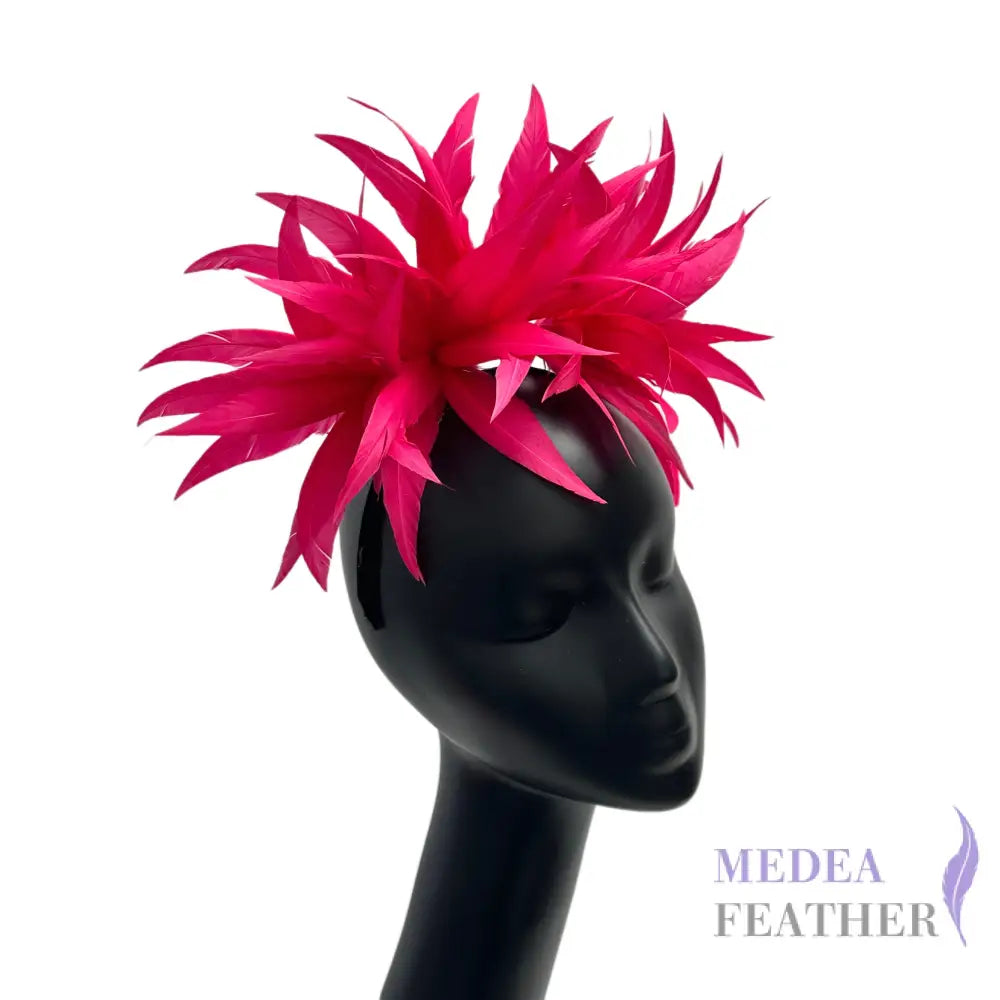 ’Mulan’/ Goose Feather Flower Millinery Hat Mount FM048