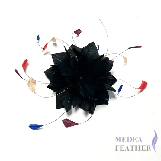 Multi-colour Coque Feather and Goose Feather Mount Custom - Please add text below