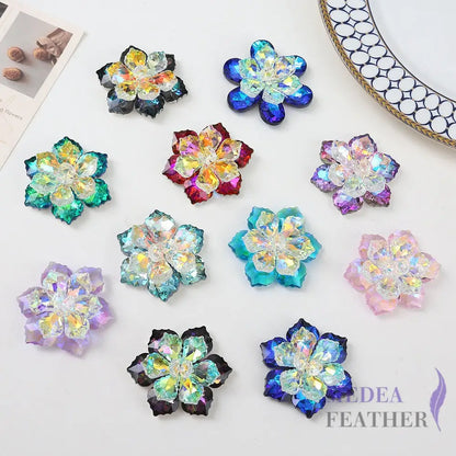 Multi-colour DIY Crystal Rhinestone Flower